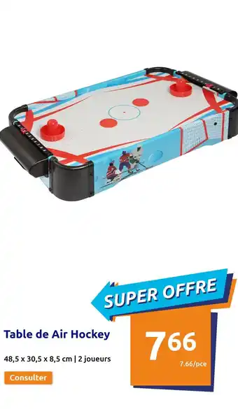 Action Table de Air Hockey offre