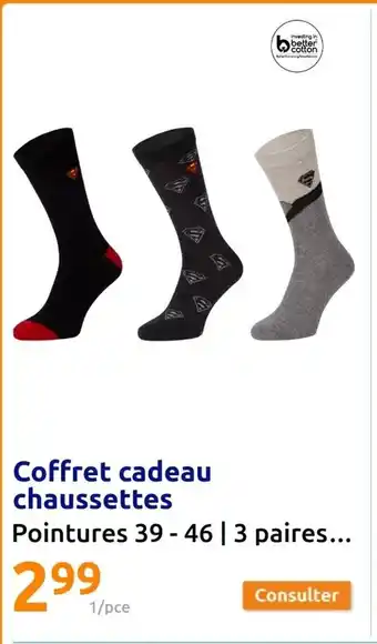 Action Coffret cadeau chaussettes offre