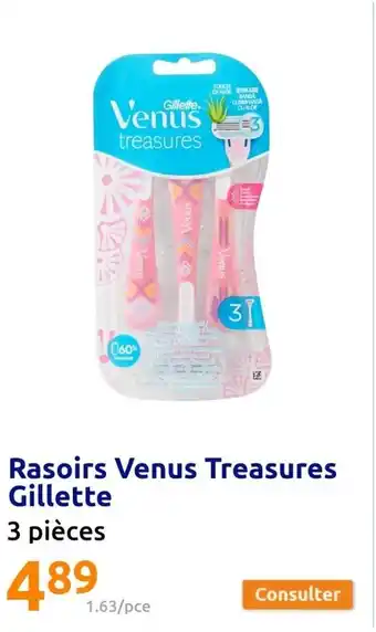 Action Rasoirs Venus Treasures Gillette offre