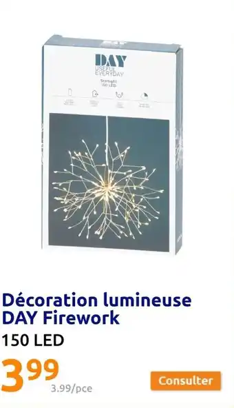 Action Décoration lumineuse DAY Firework offre