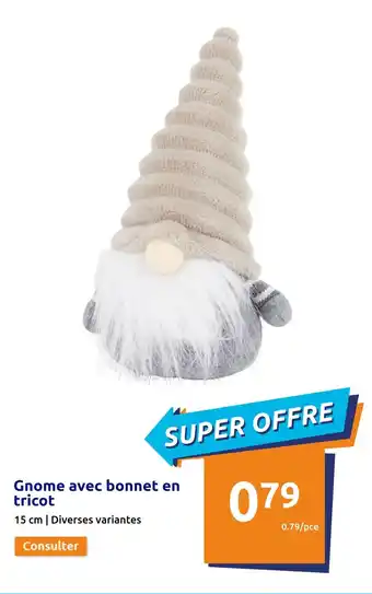 Action Gnome avec bonnet en tricot offre