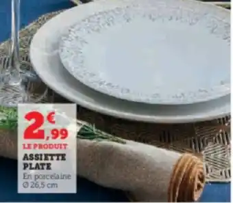 Super U ASSIETTE PLATE offre