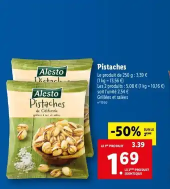 Lidl Pistaches offre
