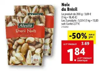 Lidl Noix de Brésil offre