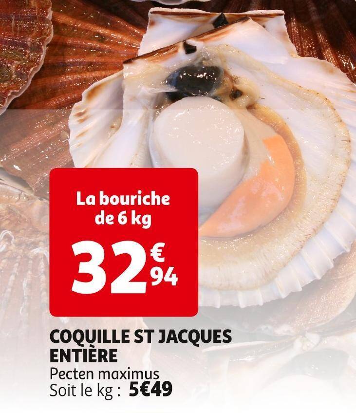Promo Pavillon france coquille st jacques entière chez Auchan
