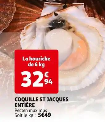 Auchan Pavillon france coquille st jacques entière offre