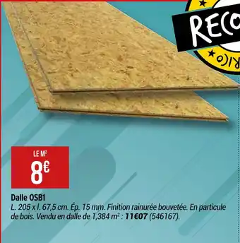 Bricorama Dalle osb1 offre