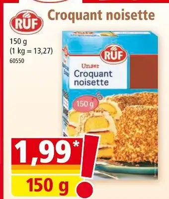 Norma Ruf croquant noisette offre