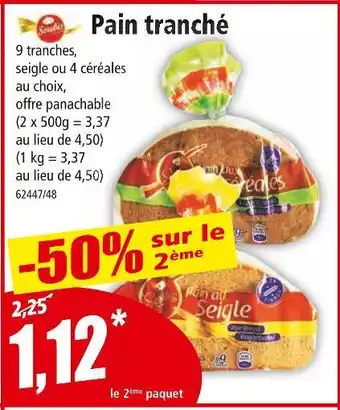 Norma Serebis pain tranché offre