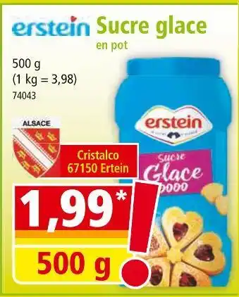 Norma Erstein sucre glace en pot offre