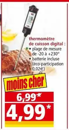 Norma Casa royale thermomètre de cuisson digital offre