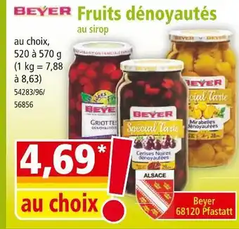 Norma Beyer fruits dénoyautés offre