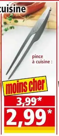 Norma Casa royale pince à cuisine offre