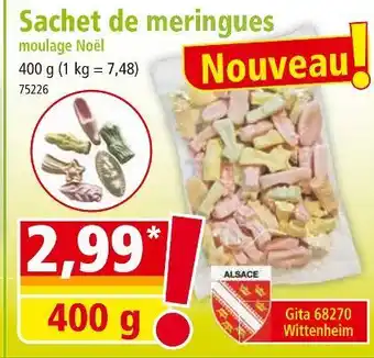 Norma Sachet de meringues moulage noël offre
