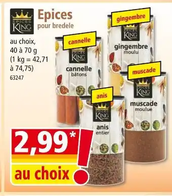 Norma Epices king epices pour bredele offre