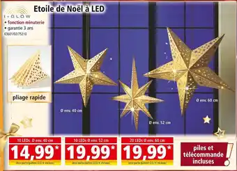 Norma I-glow etoile de noël à led offre