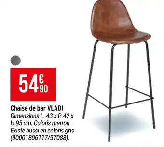 Bricorama Chaise de bar vladi offre