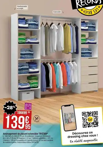 Bricorama Mode de vie aménagement de placard extensible tristan offre