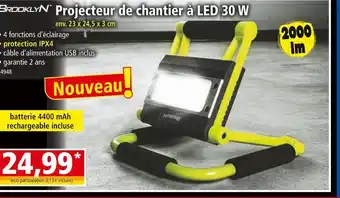 Norma Brooklyn projecteur de chantier à led 30 w offre