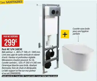 Bricorama Pack wc s/m carene offre