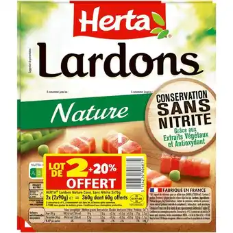 Carrefour Herta lardons offre