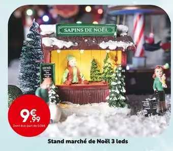 Maxi Bazar Stand marché de noël 3 leds offre