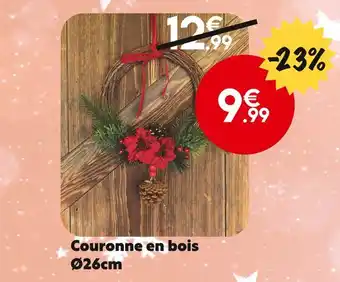 Maxi Bazar Couronne en bois offre