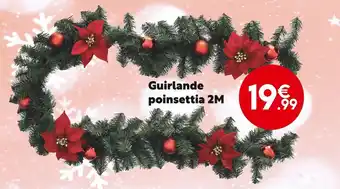 Maxi Bazar Guirlande poinsettia 2m offre