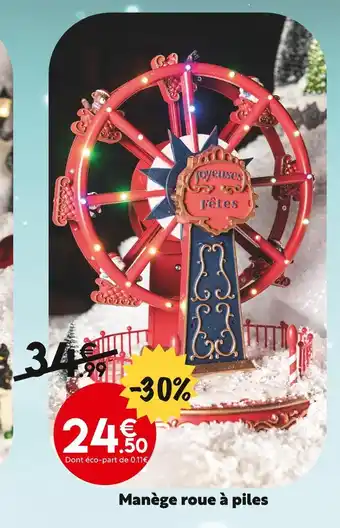 Maxi Bazar Manège roue à piles offre