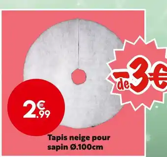 Tapis neige pour sapin ø.100cm