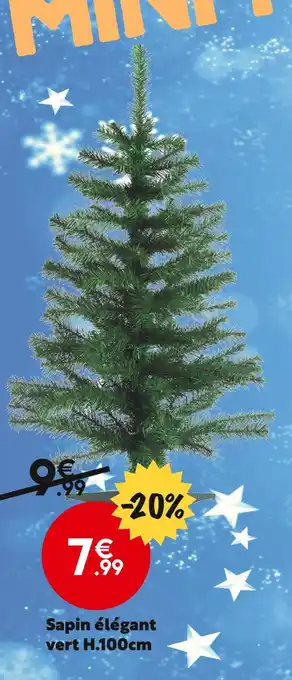 Maxi Bazar Sapin élégant vert h.100cm offre