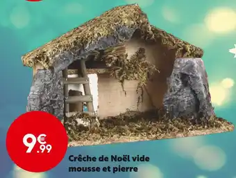 Maxi Bazar Crêche de noël vide mousse et pierre offre
