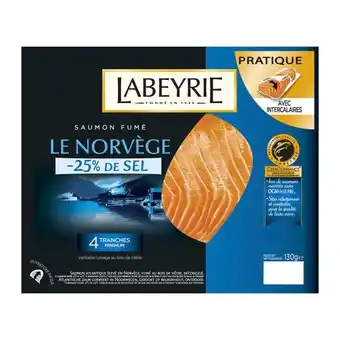 Carrefour Sur tous les saumons et truites labeyrie offre