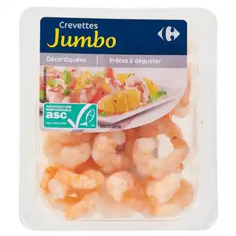 Carrefour Carrefour crevettes cuites décortiquées jumbo asc offre