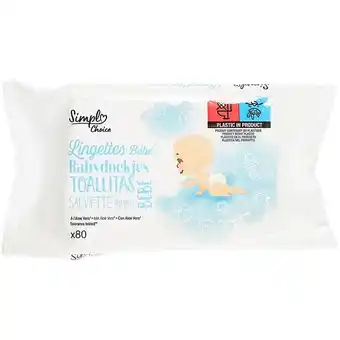 Carrefour Simpl lingettes bébé offre