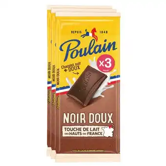 Carrefour Poulain tablettes de chocolat noir offre