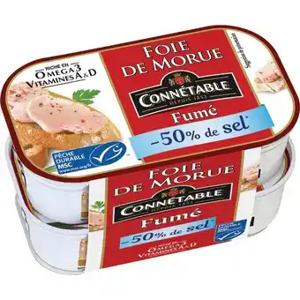 Carrefour Connétable foie de morue offre