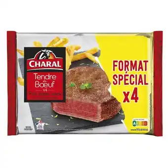 Carrefour 4 tendres de bœuf charal offre