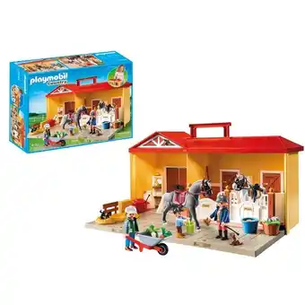 Carrefour Market Playmobil écurie transportable offre