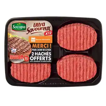 Carrefour 12 hachés 15% m.g. ultra savoureux socopa offre