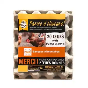 Carrefour Market L'oeufs de nos villages oeufs de poules élevées au sol offre