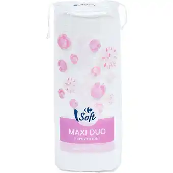 Carrefour Market Carrefour soft coton à démaquiller maxi duo offre
