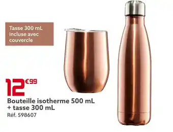 Gifi Bouteille isotherme 500 ml + tasse 300 ml offre