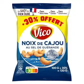 Carrefour Market Vico noix de cajou au sel de guérande offre