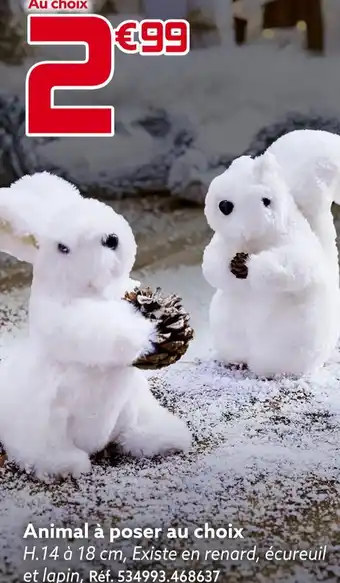 Gifi Animal à poser au choix offre