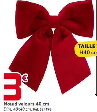 Gifi Nœud velours 40 cm offre