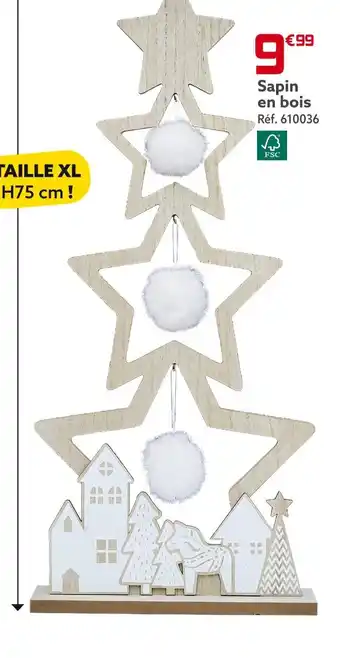 Gifi Sapin en bois offre