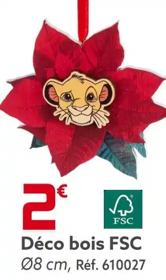 Gifi Déco bois fsc offre