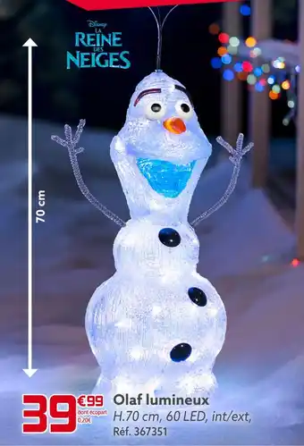 Gifi Olaf lumineux offre