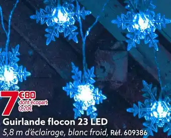 Gifi Guirlande flocon 23 led offre